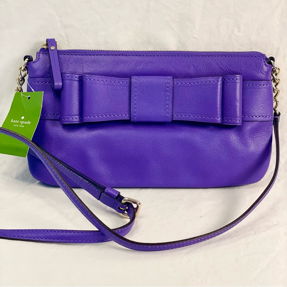 NWT Kate Spade Celina Villabella Avenue WKRU2944 Aster Leather Crossbody